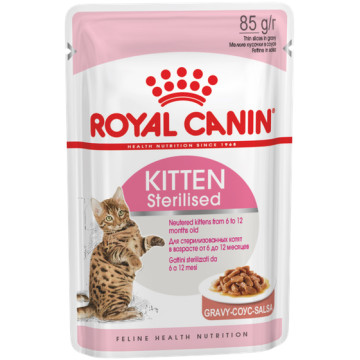 Вологий корм Royal Canin Kitten Sterilised для стерилізованих кошенят від 6 до 12 місяців, 85 г